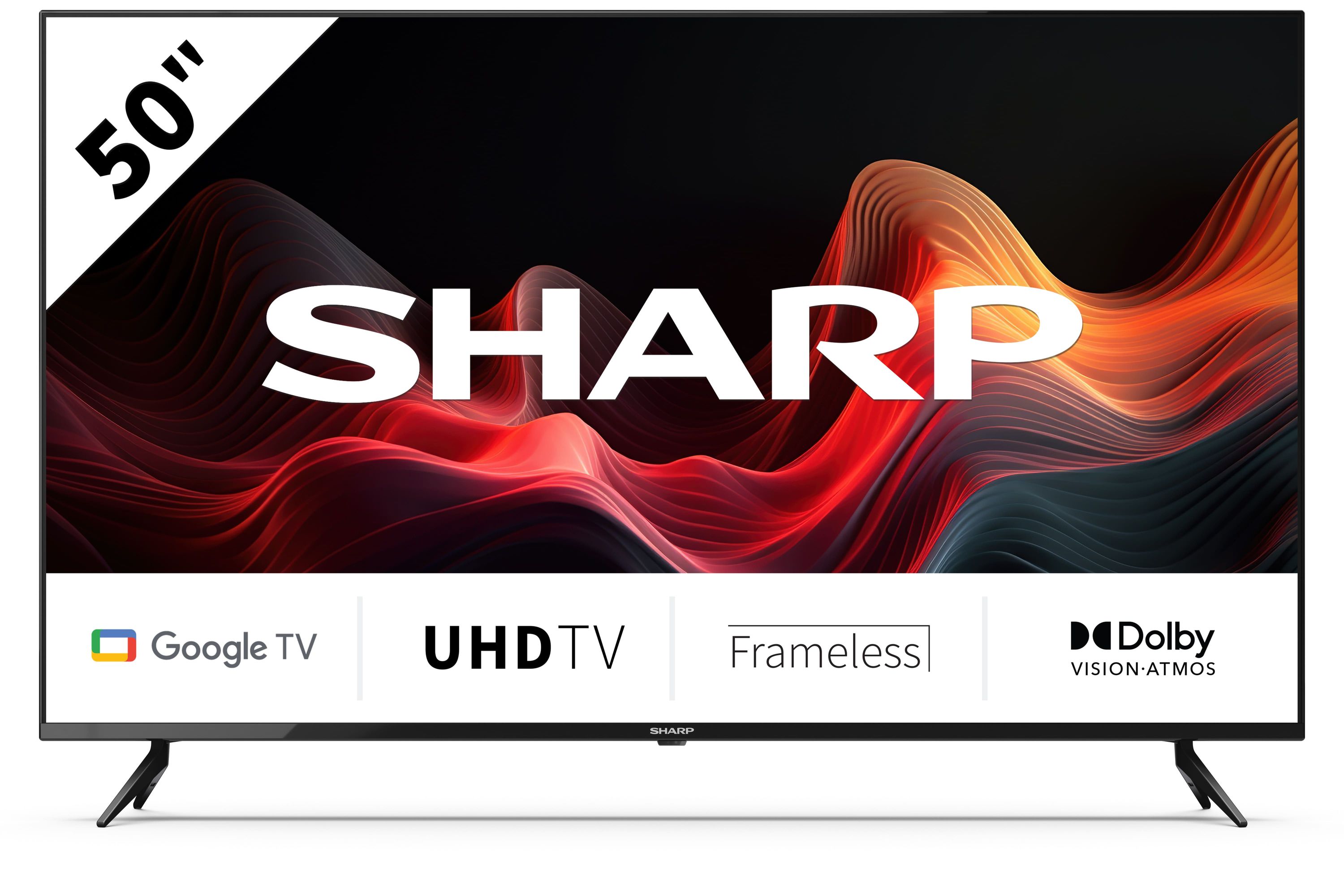 Sharp 50GL4060E - 50 Zoll 4K Ultra HD LED Google TV Smart TV Fernseher Dolby Vision Dolby Atmos HDMI 2.1 