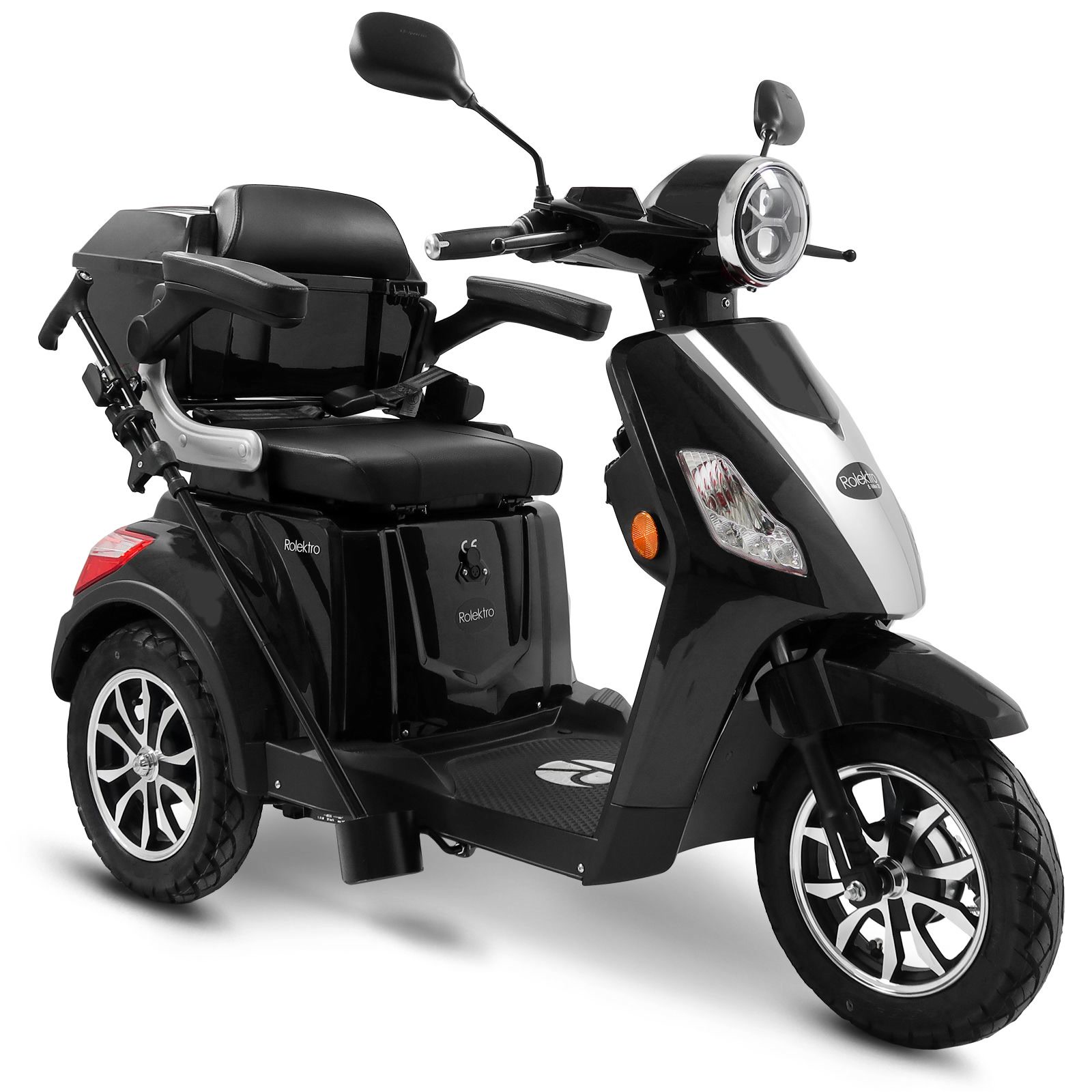 Rolektro, E-Trike 25 V.3 Lithium, Schwarz, 60-30AH Akku, 1000 Watt 