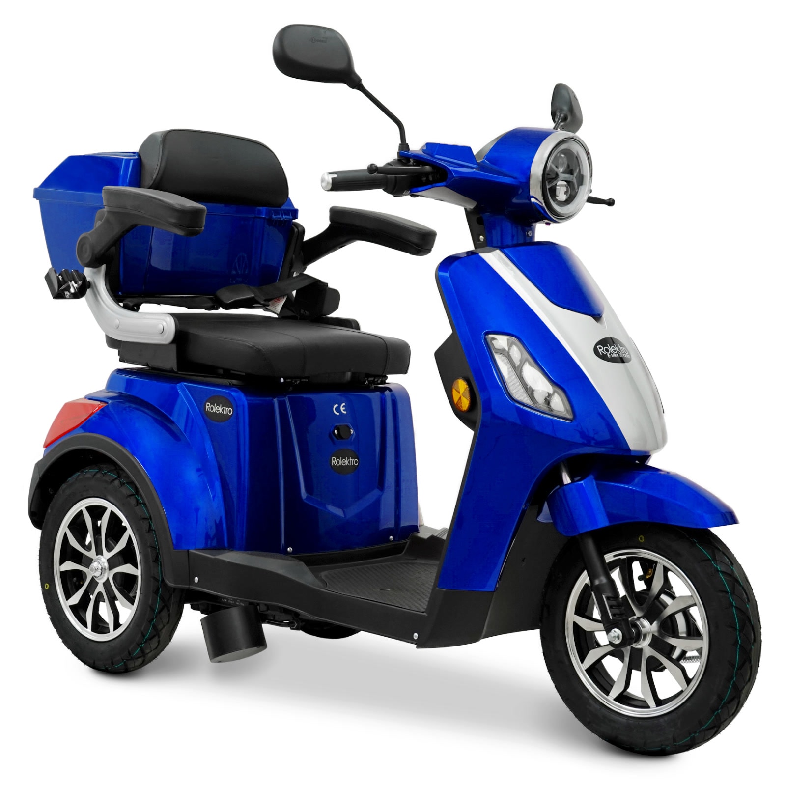 Rolektro, E-Trike 25 V.2 R31, Blau, 60V-20Ah Bleigel Akkus, 1000 Watt 