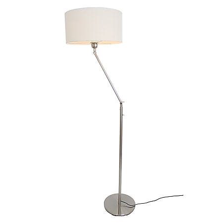 Design Stehleuchte Kaja FL mit weißem Lampenschirm 164 cm 10409 