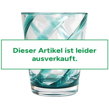 Trinkglas Wasserglas aus Acryl 9 x 11 cm Spirale Turquoise Transparent 11125 