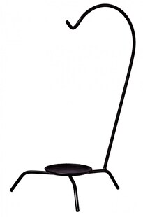 Best Sporting Servier-Gestell für Minikessel, 30 cm hoch, schwarz 