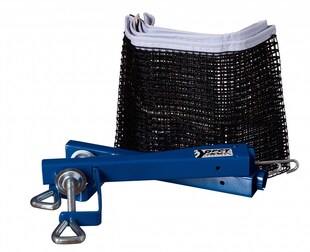 Best Sporting Tischtennis Netz TOP I Wetterfeste Tischtennisnetz Garnitur in schwarz aus verzinktem Stahl 