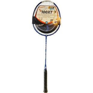 Best Sporting Badminton Schläger 100 XT I Griffband Badmintonschläger I Schaft und Rahmen aus gehärtetem Stahl I Verstärktes T-Stück I Badminton Racket 
