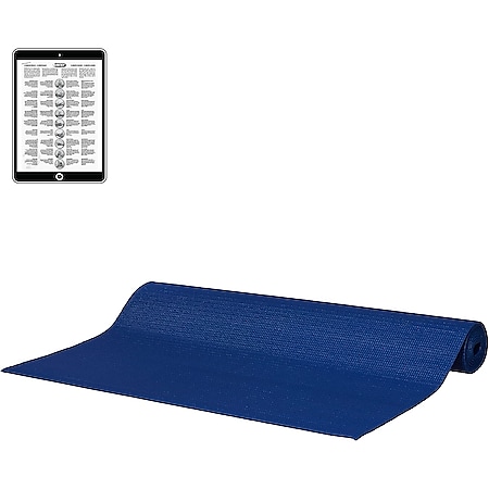 Best Sporting Pilatesmatte kompakt in 173 x 61 x 0,3cm I Yogamatte, ideal für unterwegs I inkl. Übungsanleitung I Sportmatte Fitnessmatte rutschfest I Yoga Mat aus schadstoffgeprüftem PVC 