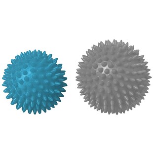 Best Sporting Massagebälle 2er Set I Inkl. Übungsanleitung I Noppenball Set perfekt für Reflexzonen, Anti-Stress, Entspannung I Igelbälle weich und hart 