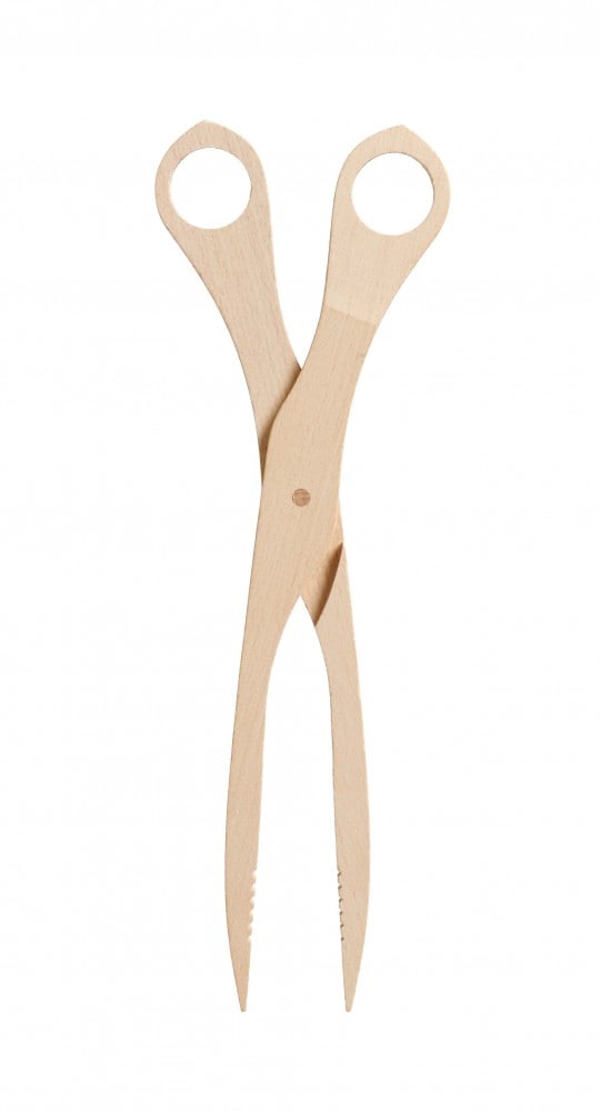 Best Sporting Grillzange Scherengrillzange Holz, 28 x 8 cm 