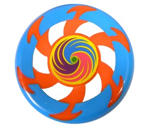 Wurfscheibe blau-orange 