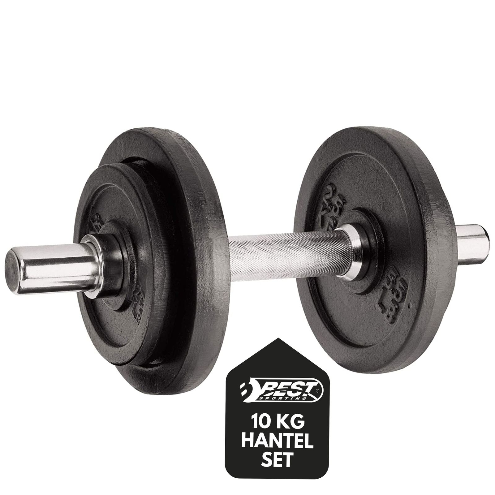 Hantelset 10kg, Stellringe 
