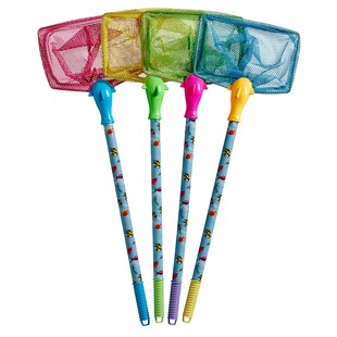 Kescher Delphin, klein, Netz blau 