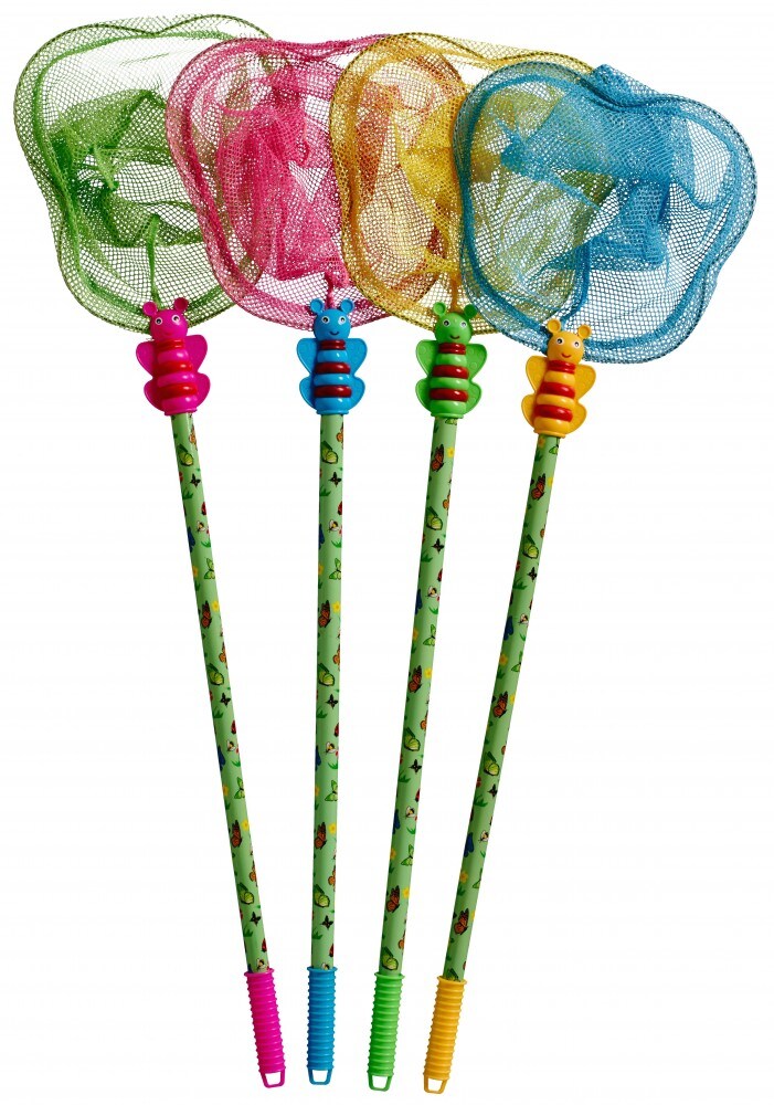 Kescher Schmetterling, mittel gro&szlig;, Farbe pink 