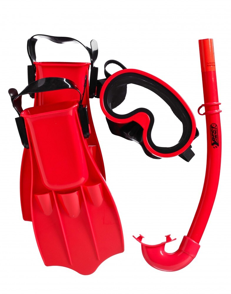 Tauchset GUPPY Gr. 31-34 - rot