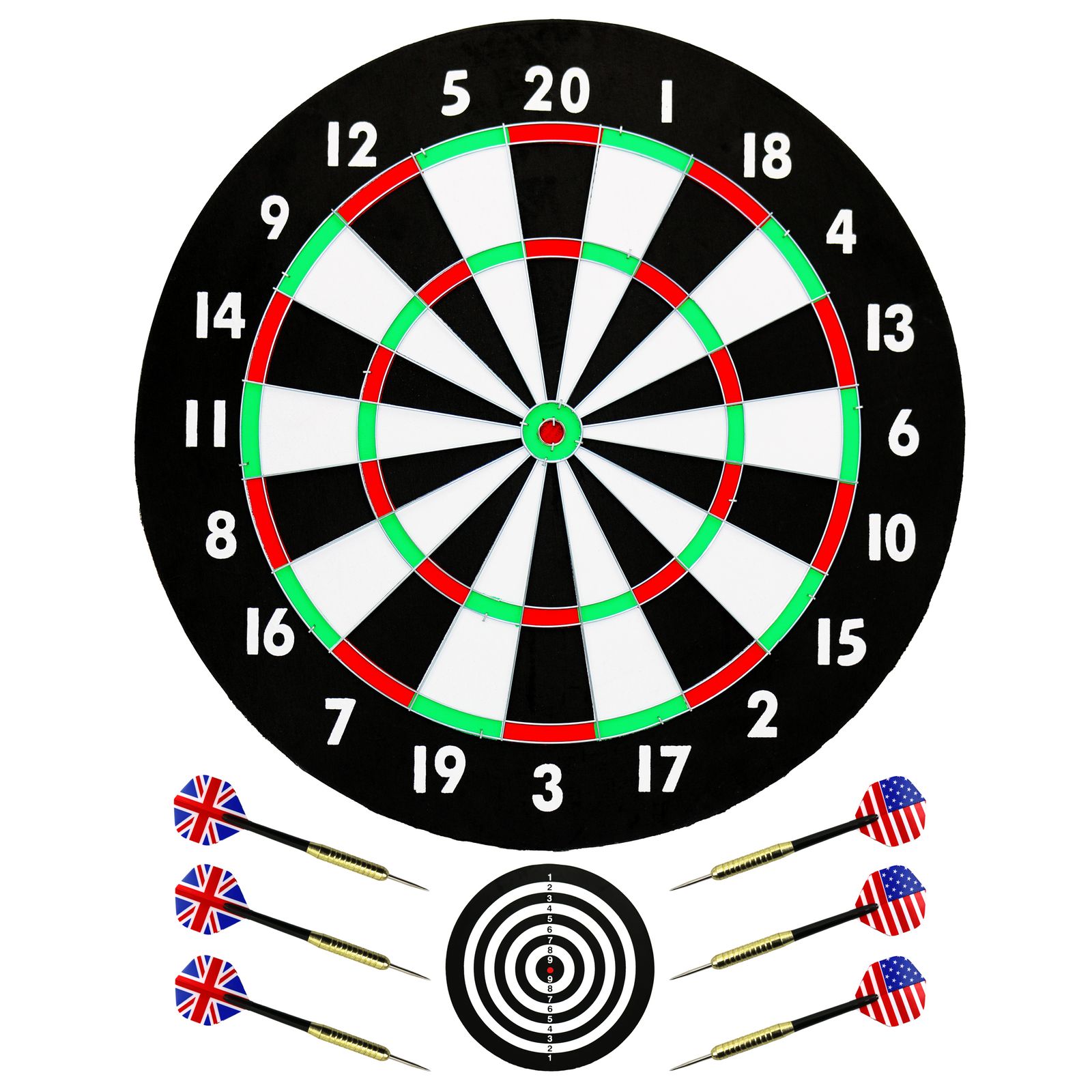 Papiergewickelte Dartscheibe, 46 cm 