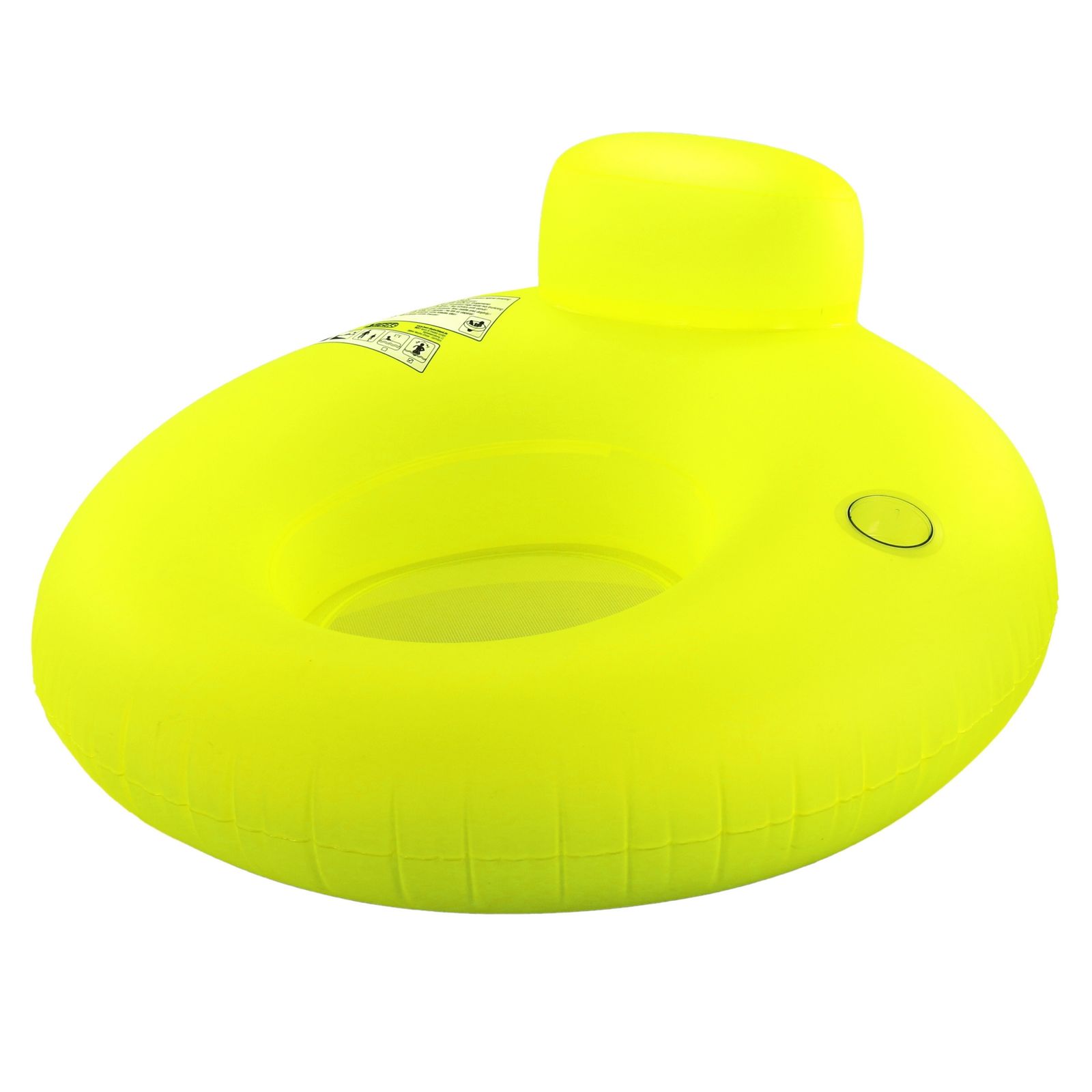 1 x Wassersessel mit R&uuml;ckenlehne, gelb 