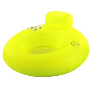 1 x Wassersessel mit Rückenlehne, gelb 