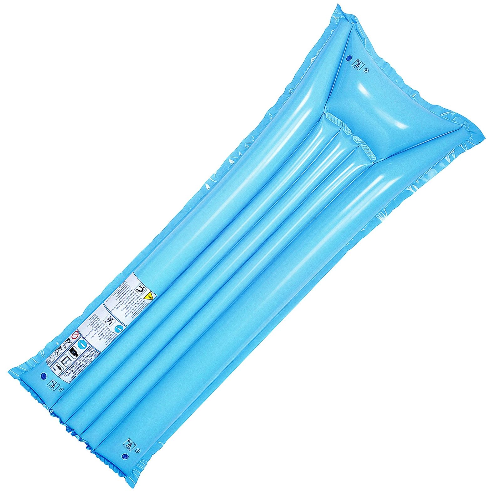 Luftmatratze mit Kopfkissen, Blau 