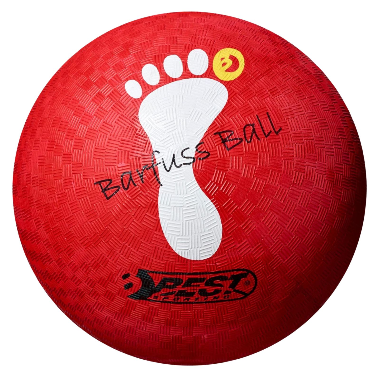 Best Sporting Barfu&szlig; Fu&szlig;ball I Leichter Ball Gr&ouml;&szlig;e 5 I roter Sportball I hochwertiger Kickball I Kinder Spielball aus Soft-Gummi 