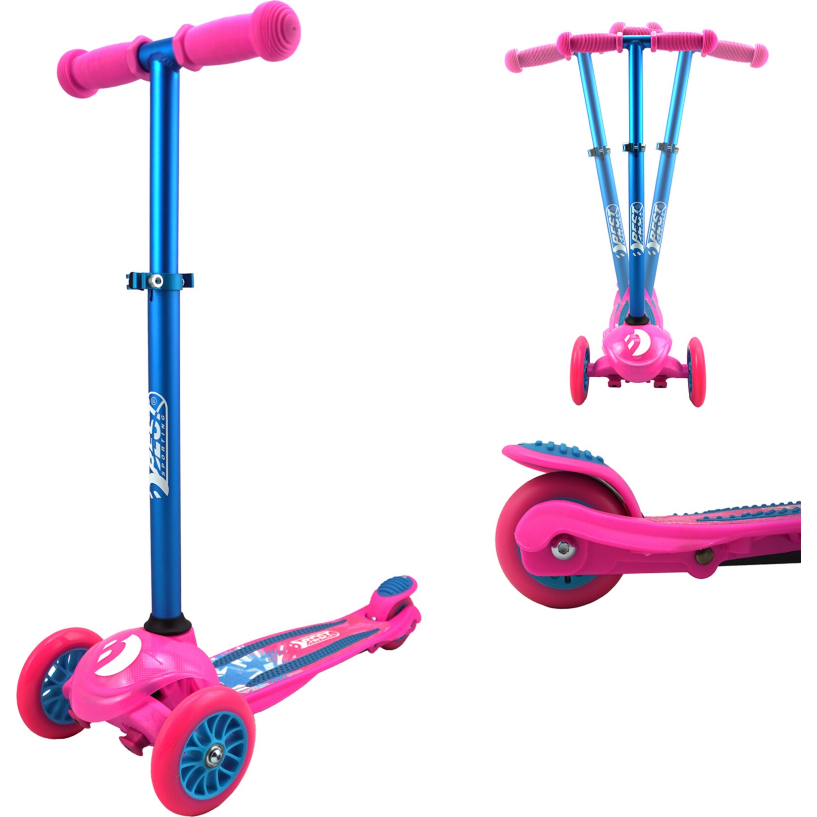 Scooter 3-Wheel pink/blau 