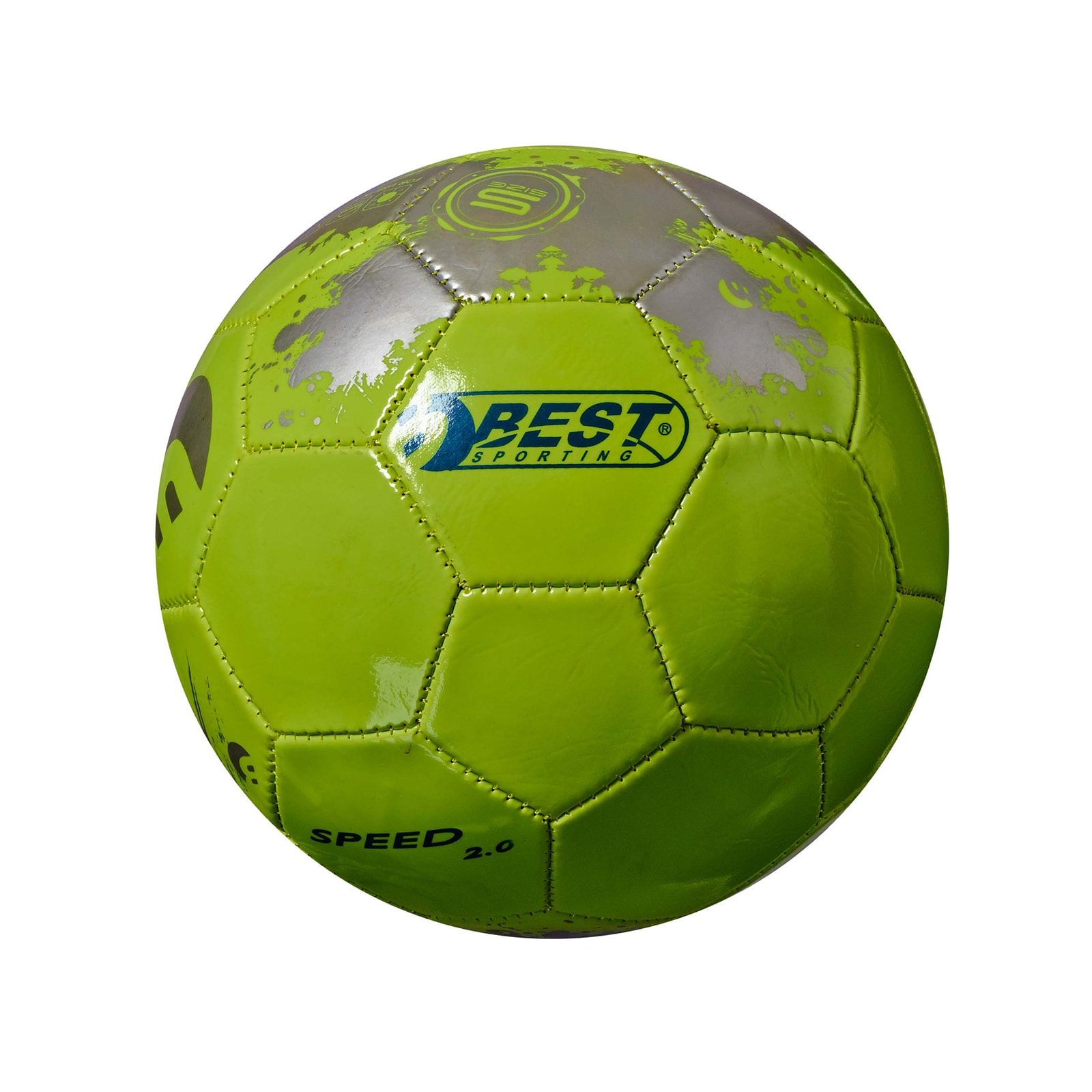 Mini-Fu&szlig;ball, gr&uuml;n/silber 