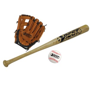 Best Sporting Baseball Set für Kinder Schläger Handschuh und Baseball + Tragetasche 