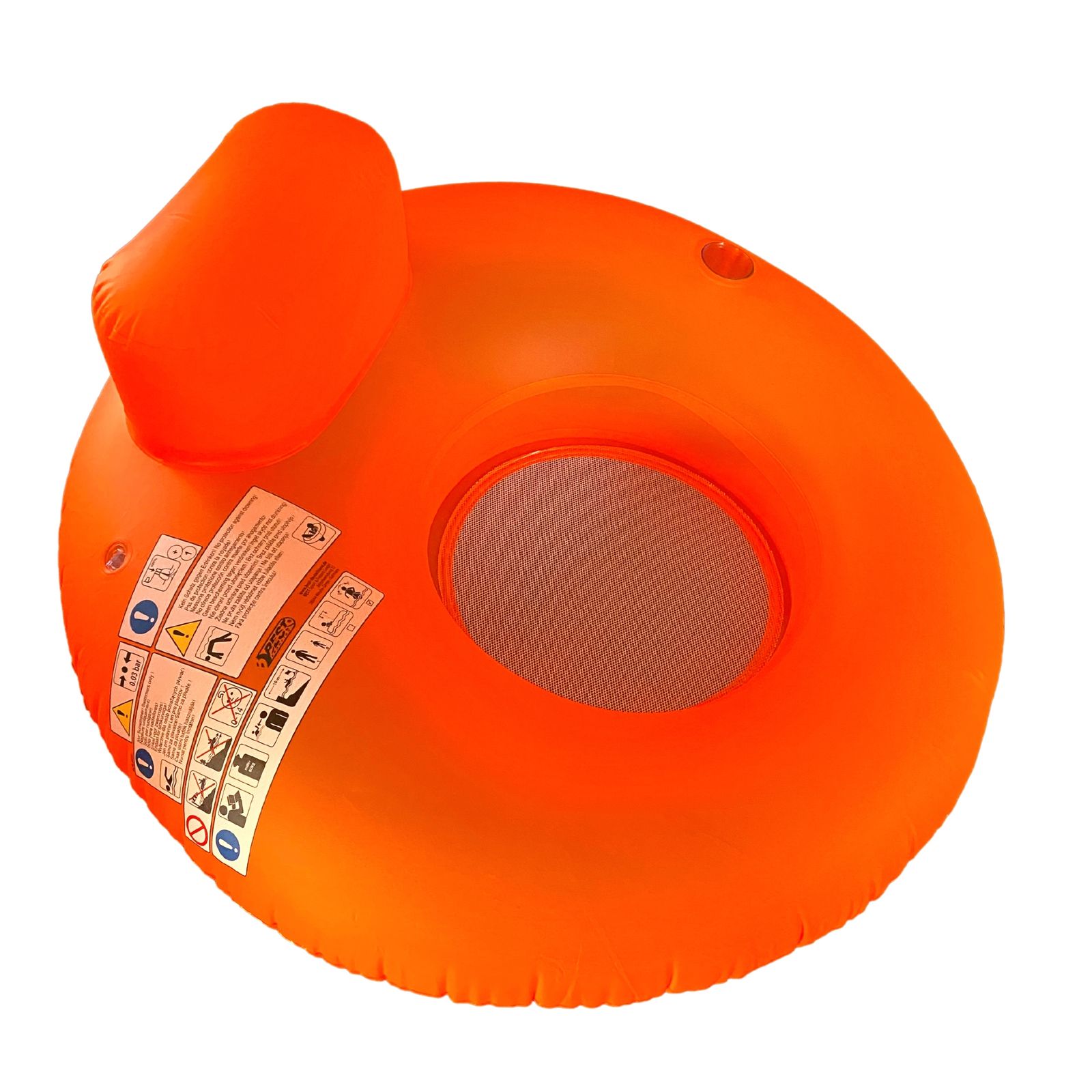 1 x Wassersessel mit R&uuml;ckenlehne, rot 