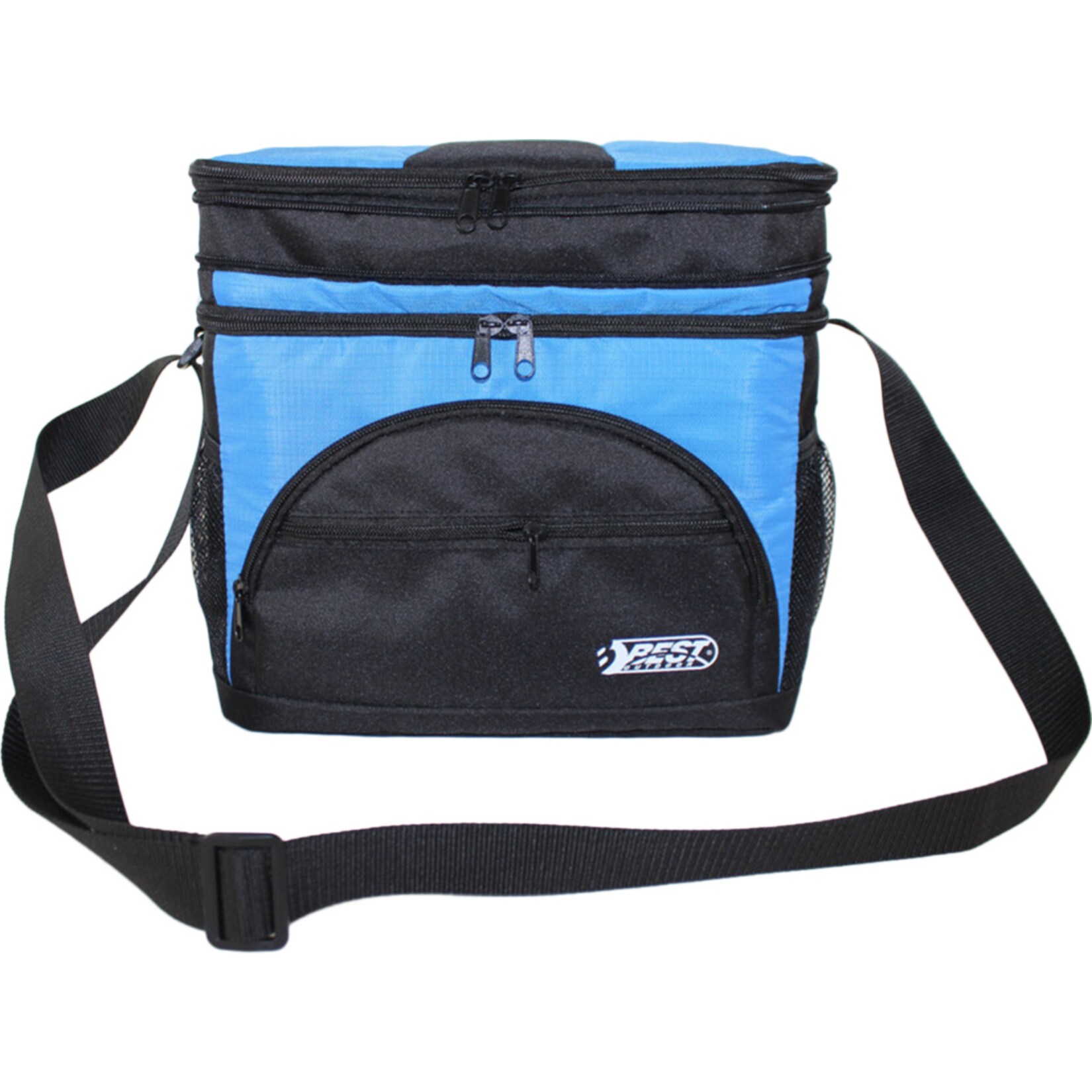 Kühltasche Isoliertasche  - 30x17x20cm, blau-schwarz