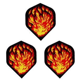 PVC-Leitwerke für Dartpfeile, 3 Stück, Flamme 
