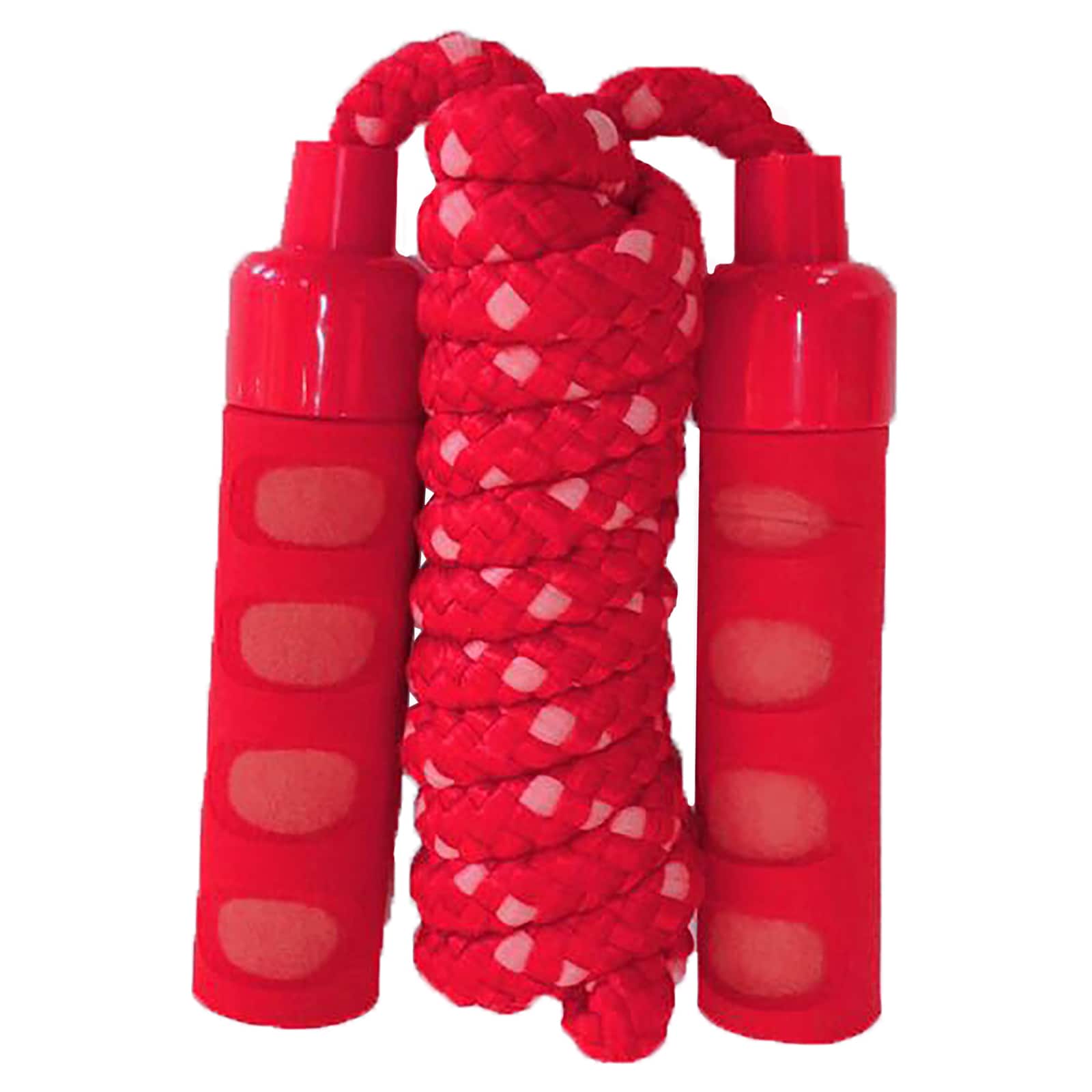 Springseil 200 cm mit Softgriffen, hellrot 