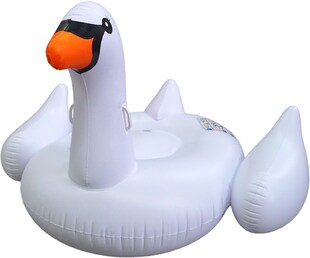 Best Sporting aufblasbares XXL Schwimmtier Schwan - weiß 
