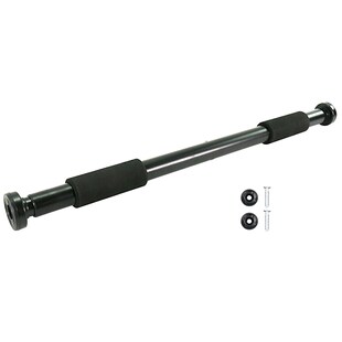 Best Sporting 2-Wege Türreck Klimmzugstange I Stufenlos verstellbar 62,5-100 cm I Belastbar bis 100 kg I Einfache Montage mit oder ohne Schrauben I Griffe aus Eva Schaumstoff 