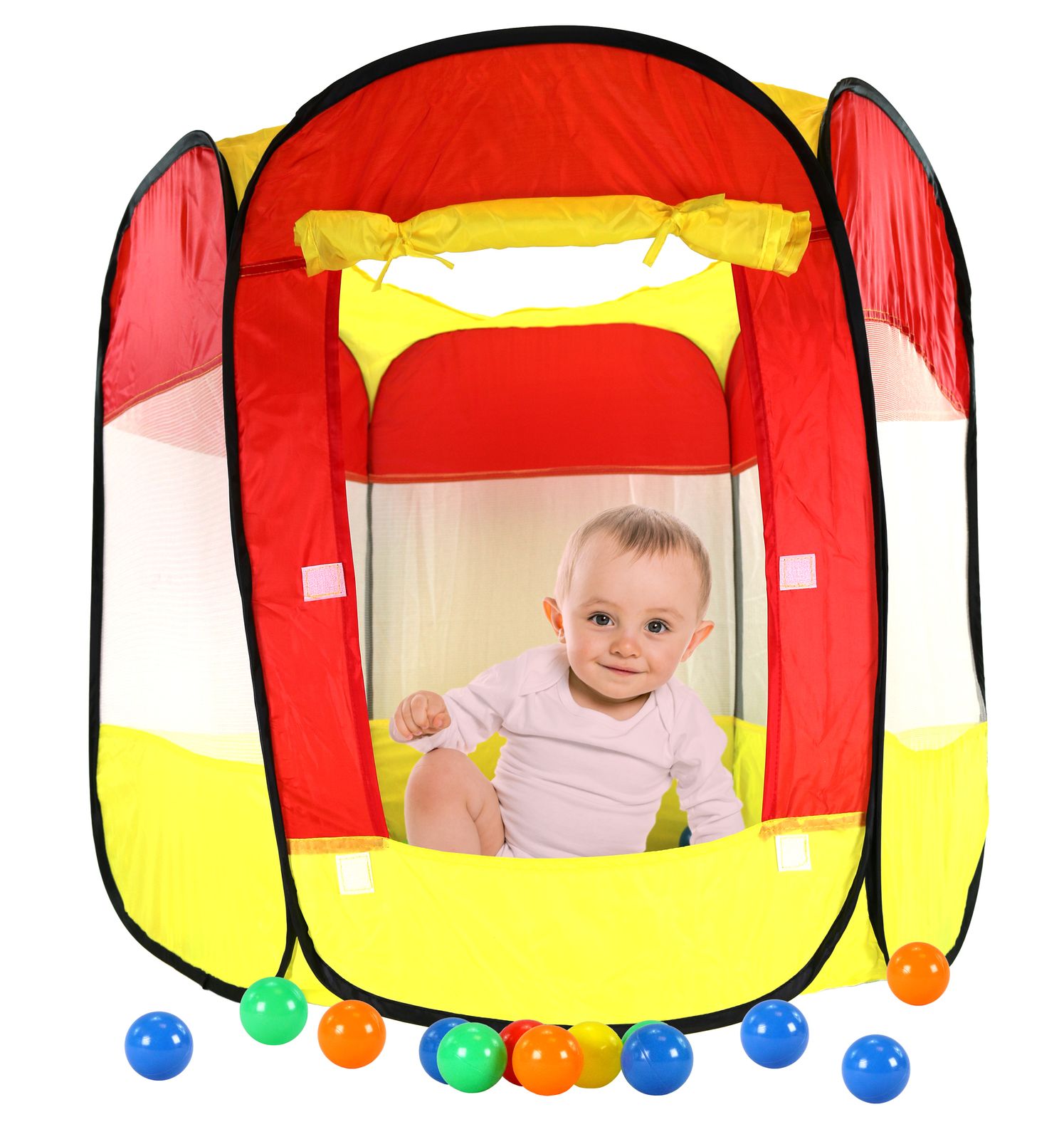 Best Sporting B&auml;llebad Pop Up mit 100 B&auml;llen, Kleinkind Spielzelt 90 x 90 x 70 cm 
