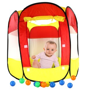 Best Sporting Bällebad Pop Up mit 100 Bällen, Kleinkind Spielzelt 90 x 90 x 70 cm 