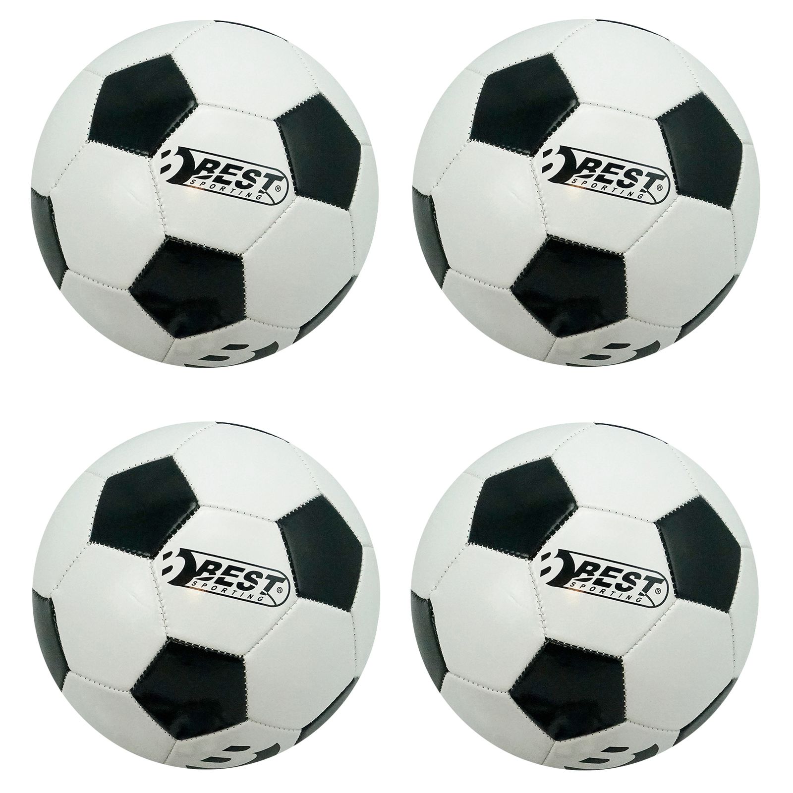 Fu&szlig;ball Superstar Classic , schwarz/wei&szlig;, 4 St&uuml;ck 