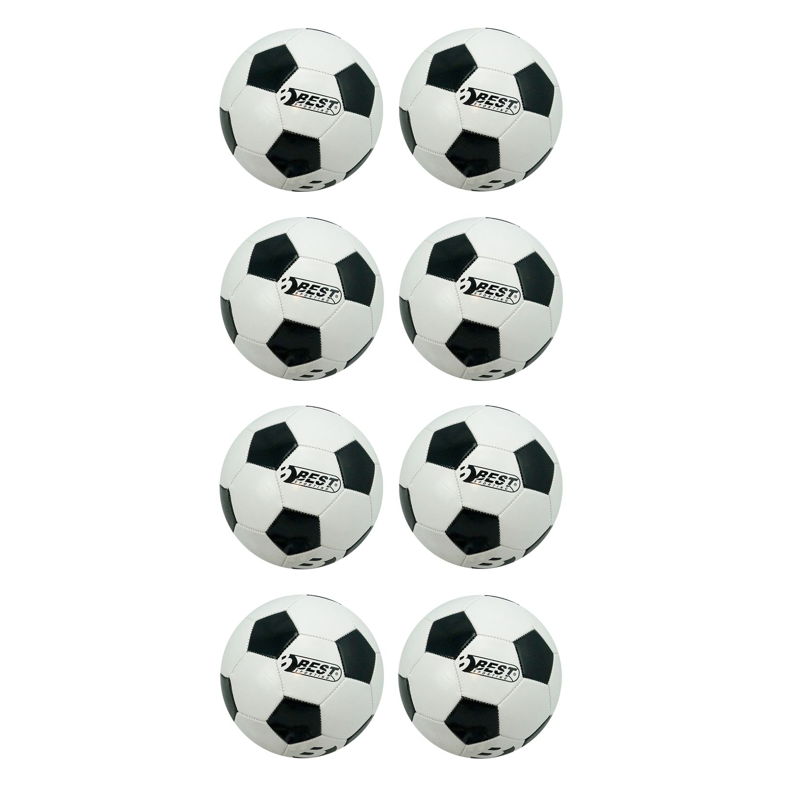 Fu&szlig;ball Superstar Classic , schwarz/wei&szlig;, 8 St&uuml;ck 