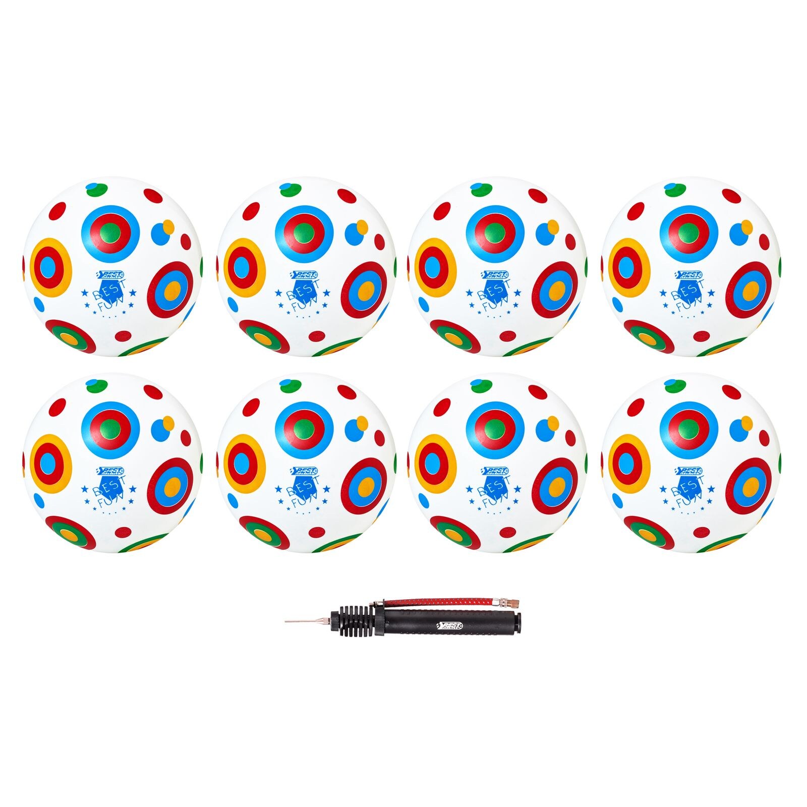PVC Ball Toy, 22 cm, Kreis, 16 Bälle