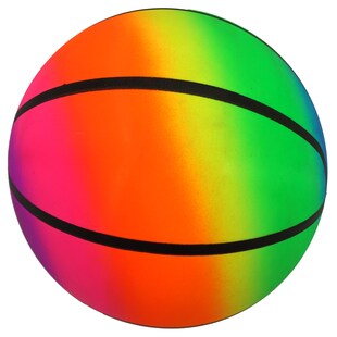 PVC Ball Rainbow, 22 cm, Basketball, 1 Ball 