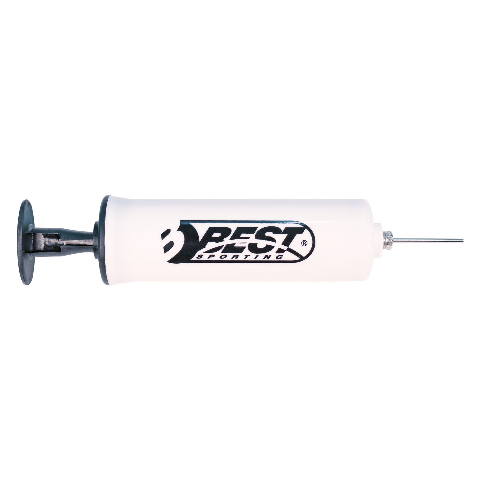 Best Sporting Kunststoff Ballpumpe, wei&szlig; mit Metall-Nadel 