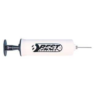 Best Sporting Kunststoff Ballpumpe, weiß mit Metall-Nadel 