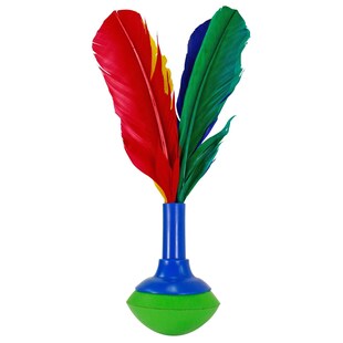 Best Sporting Handfederball Indiaca mit bunten Federn, 25 cm 