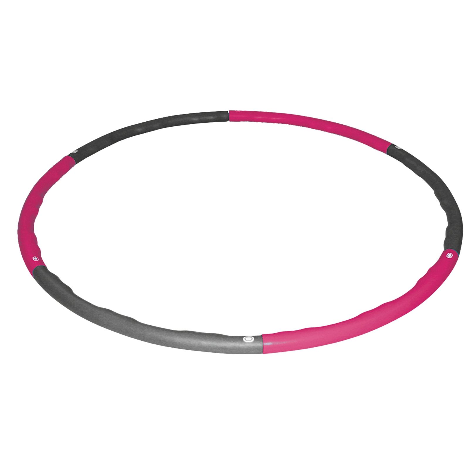 Hula Hop Reifen, 6-teilig, steckbar, pink 