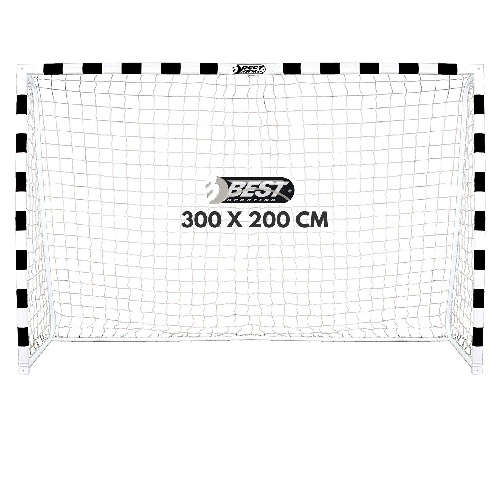 Best Sporting Fu&szlig;balltor Soccer 300 x 200 x 90 cm, schwarz-wei&szlig; 