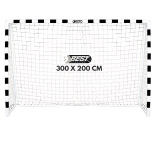 Best Sporting Fußballtor Soccer 300 x 200 x 90 cm, schwarz-weiß 