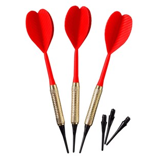 Safety Dartpfeile, 3 Stück á 7 g, Messing, gelb 