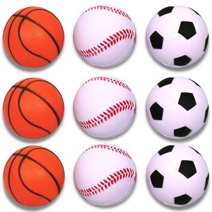 Best Sporting 9 Mini-Fun-Bälle, Softbälle aus Schaumstoff 
