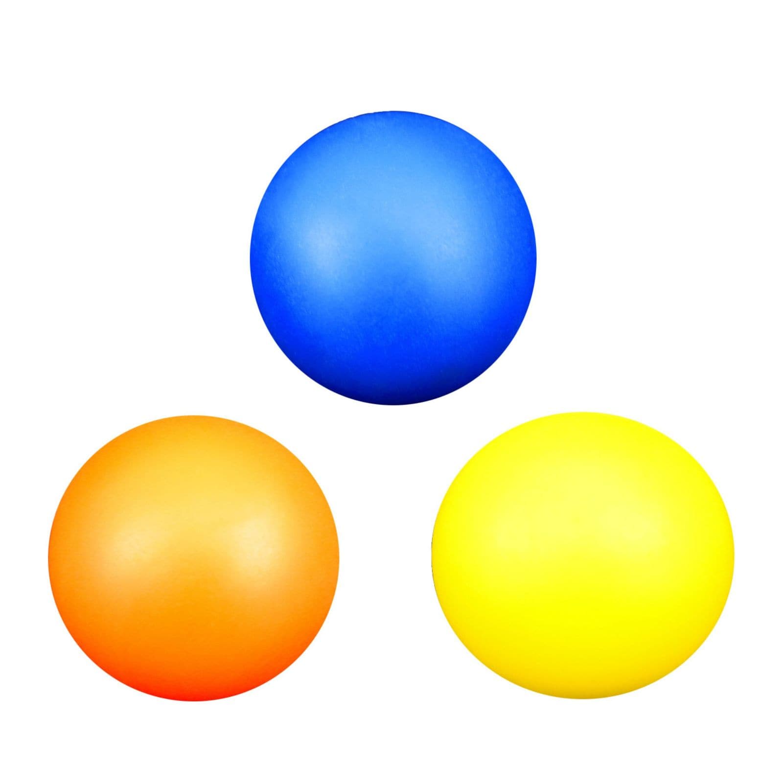 Best Sporting Beachball B&auml;lle I Ersatzb&auml;lle f&uuml;r Beach-Ball I 3 Softb&auml;lle aus Kunststoff I Ping Pong B&auml;lle in blau gelb & orange I Softball Kinder I Beach-Tennis B&auml;lle I Softball Tennis 