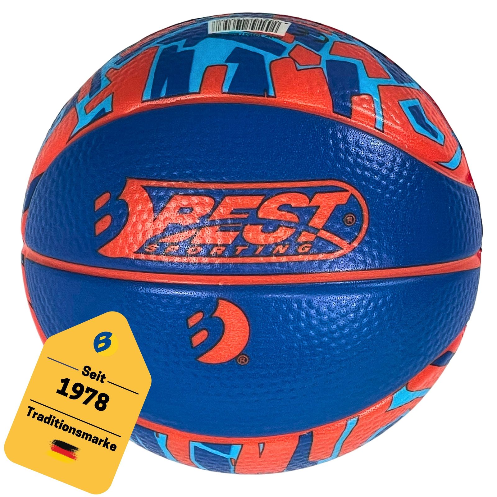 Mini Bouncing Basketball Orange/Blau 