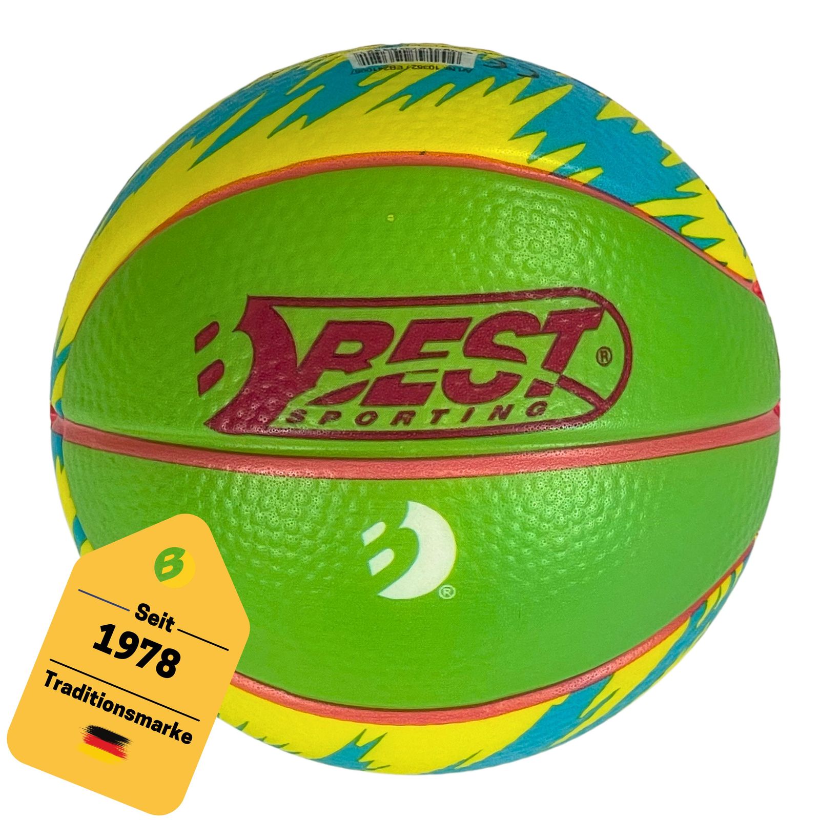 Mini Bouncing Basketball Blau/Gr&uuml;n 