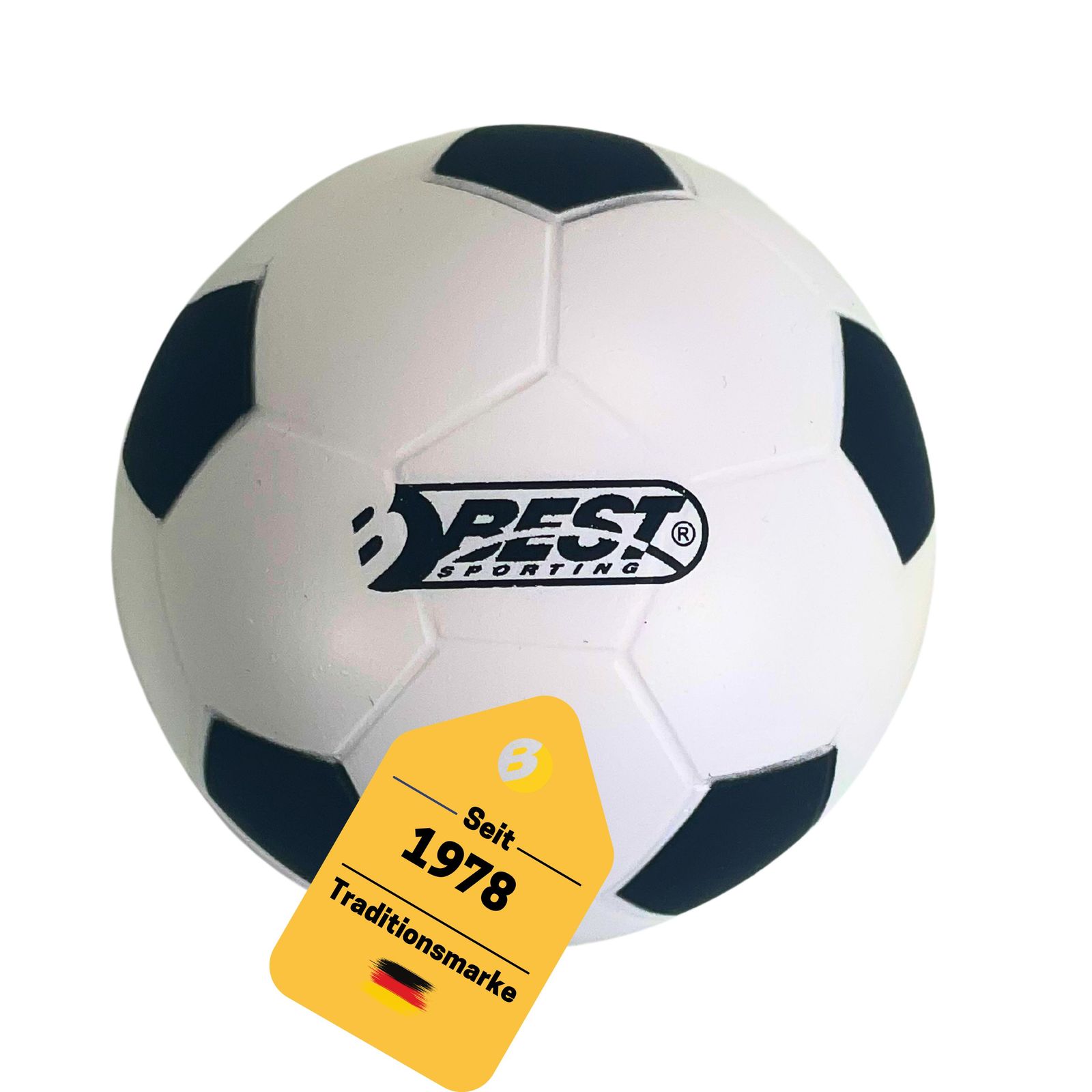 Best Sporting Small High-Bounce Ball - Soccer I Robuster und langlebiger Bounce Soccer I Hochwerfball I Springball f&uuml;r Kinder I Fu&szlig;ball I Ideal f&uuml;r Outdoor & Indoor Spiele 