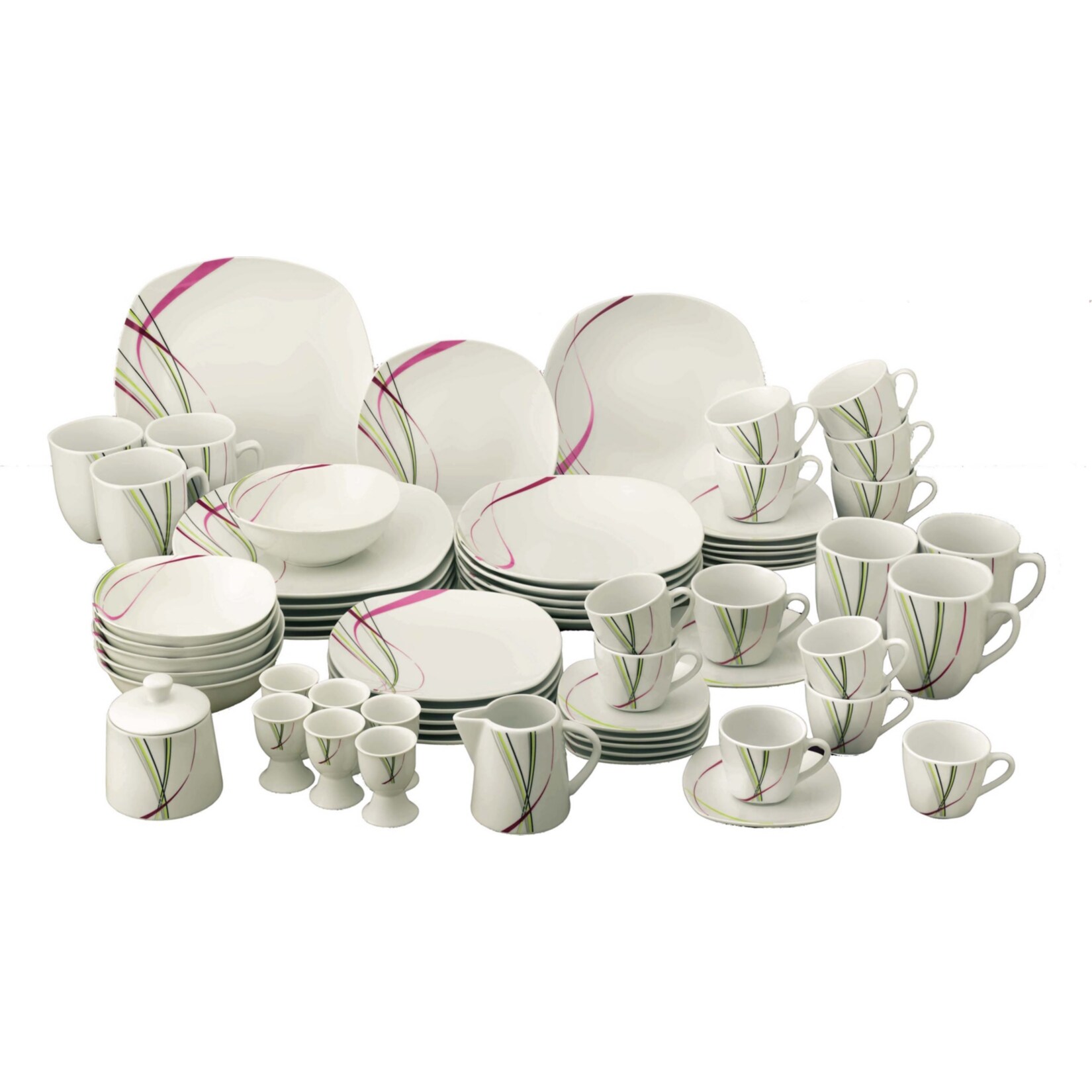 HTI-Living Kombiservice 62-tlg. Fashion 