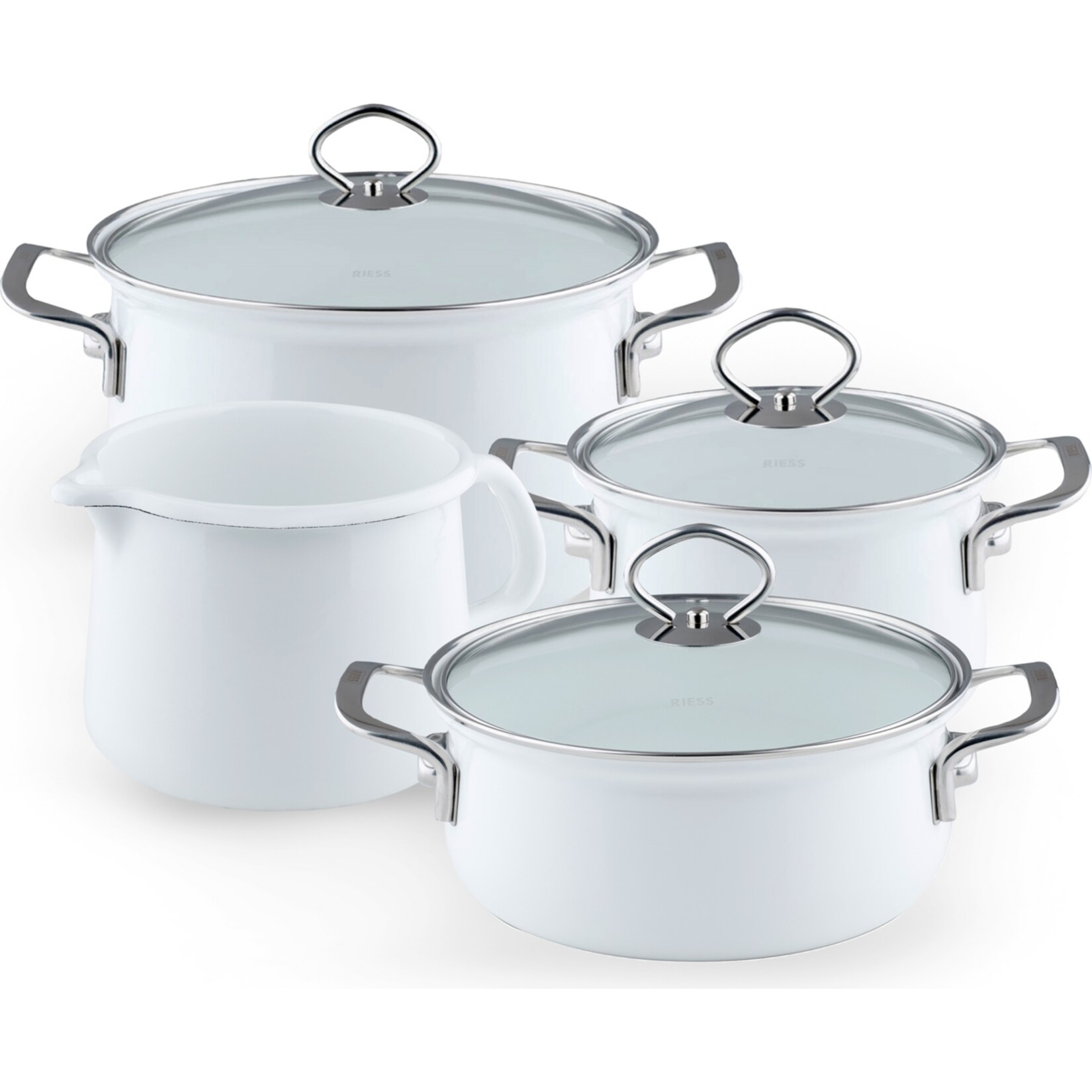 Riess Familienset 5-teilig, TopfsetTopfset 5-teilig ARTICWEISS 
